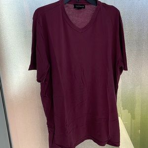 Velvet high vneck tshirt size large
